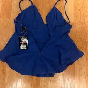 Blue Top- Spaghetti Straps and tags still on